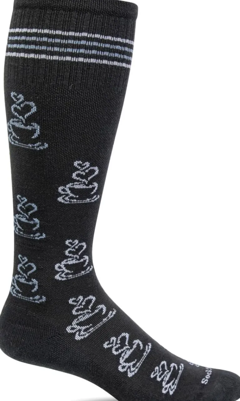 Caffeinated Women - Black Moderate Compression (15-20mmHg)