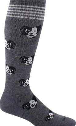 Canine Fancy Knee-High Women - Charcoal Moderate Compression (15-20mmHg)