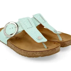Corinna Round Buckle - Mint Leather