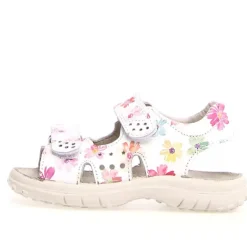 Dock - White with flowers Leather