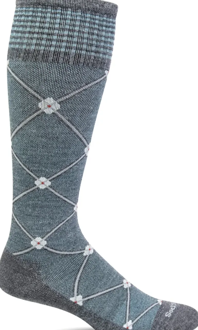 Elevation Knee-High Women - Charcoal Firm Compression (20-30mmHG)