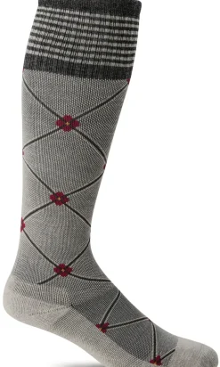 Elevation Knee-High Women - Oyster Firm Compression (20-30mmHG)