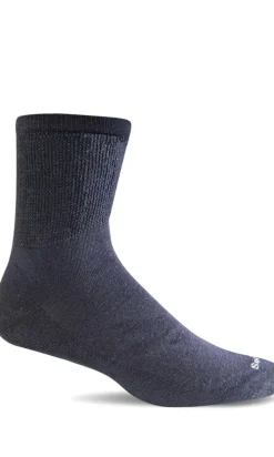 Extra Easy Crew Women - Black Relaxed Fit (Diabetic)