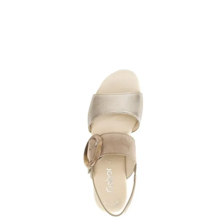 *FINAL SALE*44.645.62 - Beige Leather and Suede