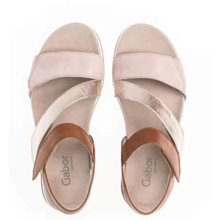 *FINAL SALE*46742.54 - Beige Suede and Brown Leather