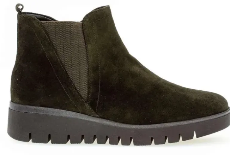 *FINAL SALE*32.851-34 - Chelsea Boots Suede Green