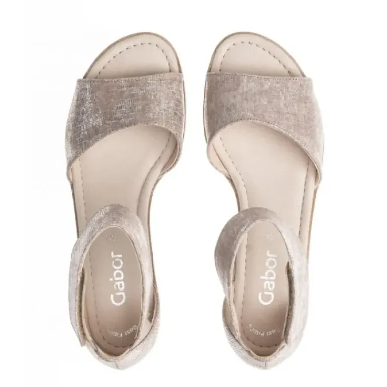 *FINAL SALE*21610.62 - Metallic Beige Leather