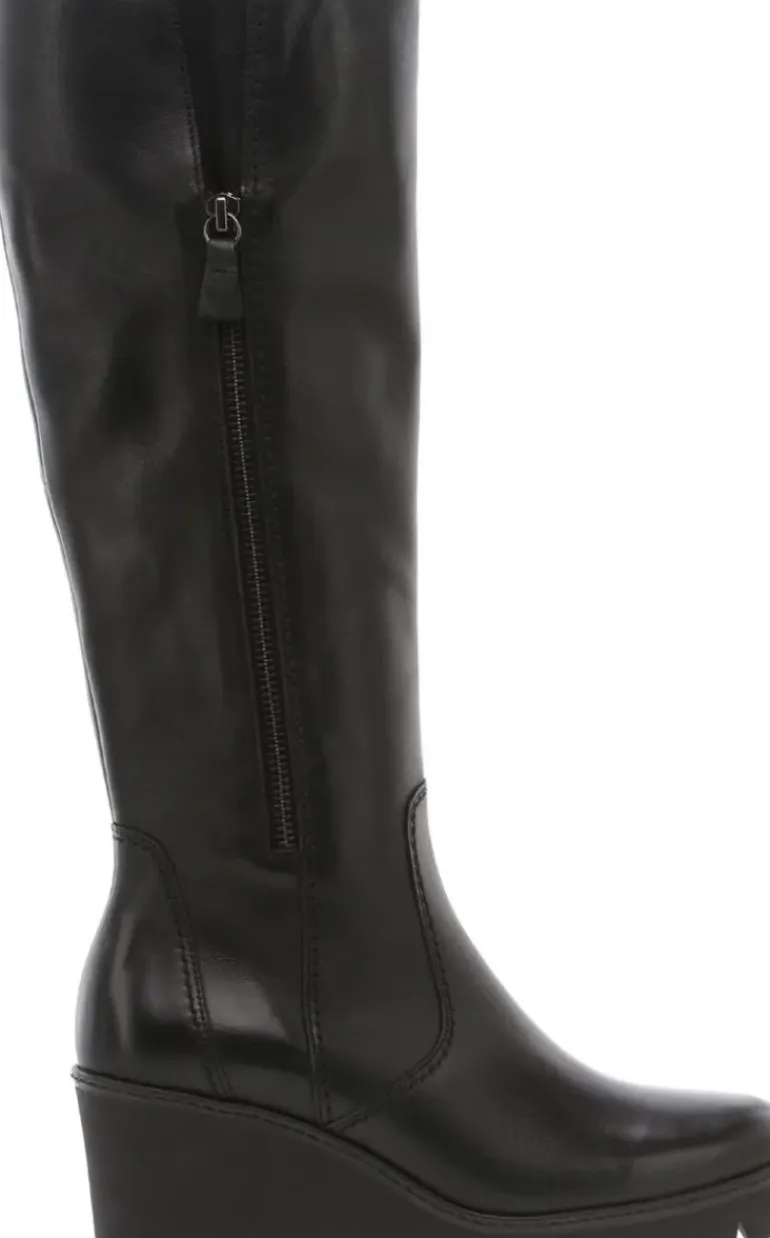 *FINAL SALE*93789.27 - Tall Boot Wedge Black