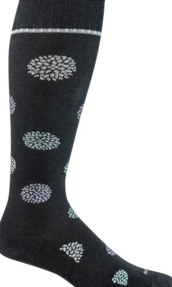Full Bloom Knee-High Women - Black Moderate Compression (15-20mmHg)