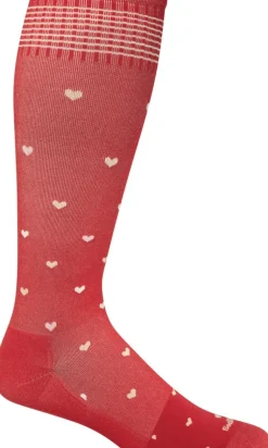 Full Heart Knee-High Women - Poppy Moderate Compression (15-20mmHg)