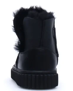 Greta - Black Shearling