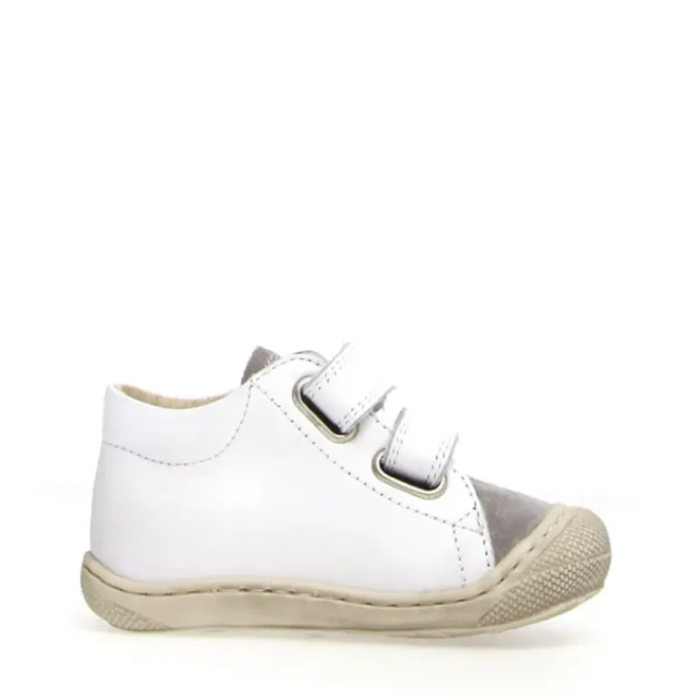 Kolde - Grey, White and Azure Leather and Suede