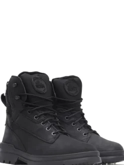 Men's Maddox with Ice grippers - Black Pulled Leather