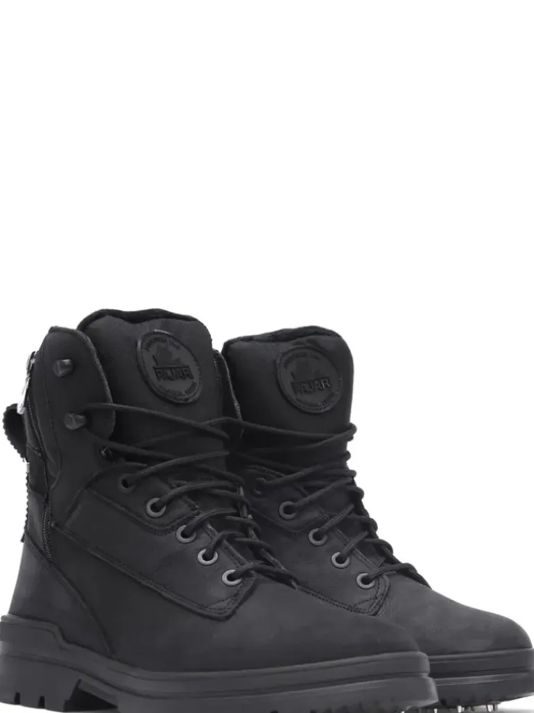 Men's Maddox with Ice grippers - Black Pulled Leather