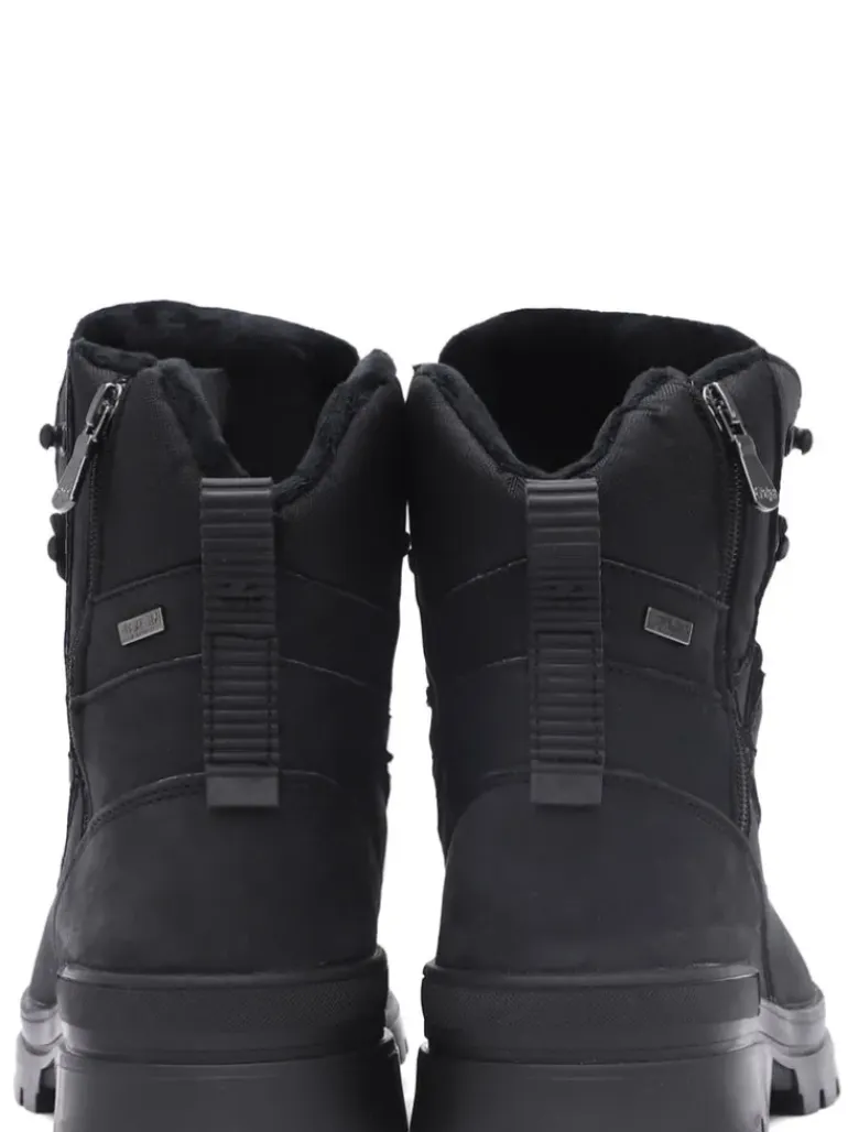 Men's Maddox with Ice grippers - Black Pulled Leather