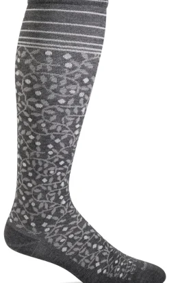 New Leaf Knee-High Women - Charcoal Firm Compression (20-30mmHG)
