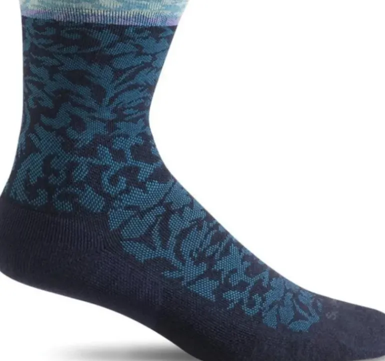 Plantar Cush Crew Women - Navy Plantar Relief