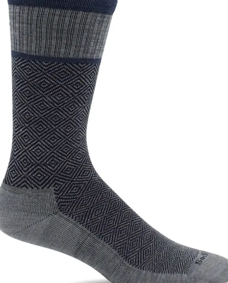 Plantar Cush Men Crew - Grey Plantar Relief