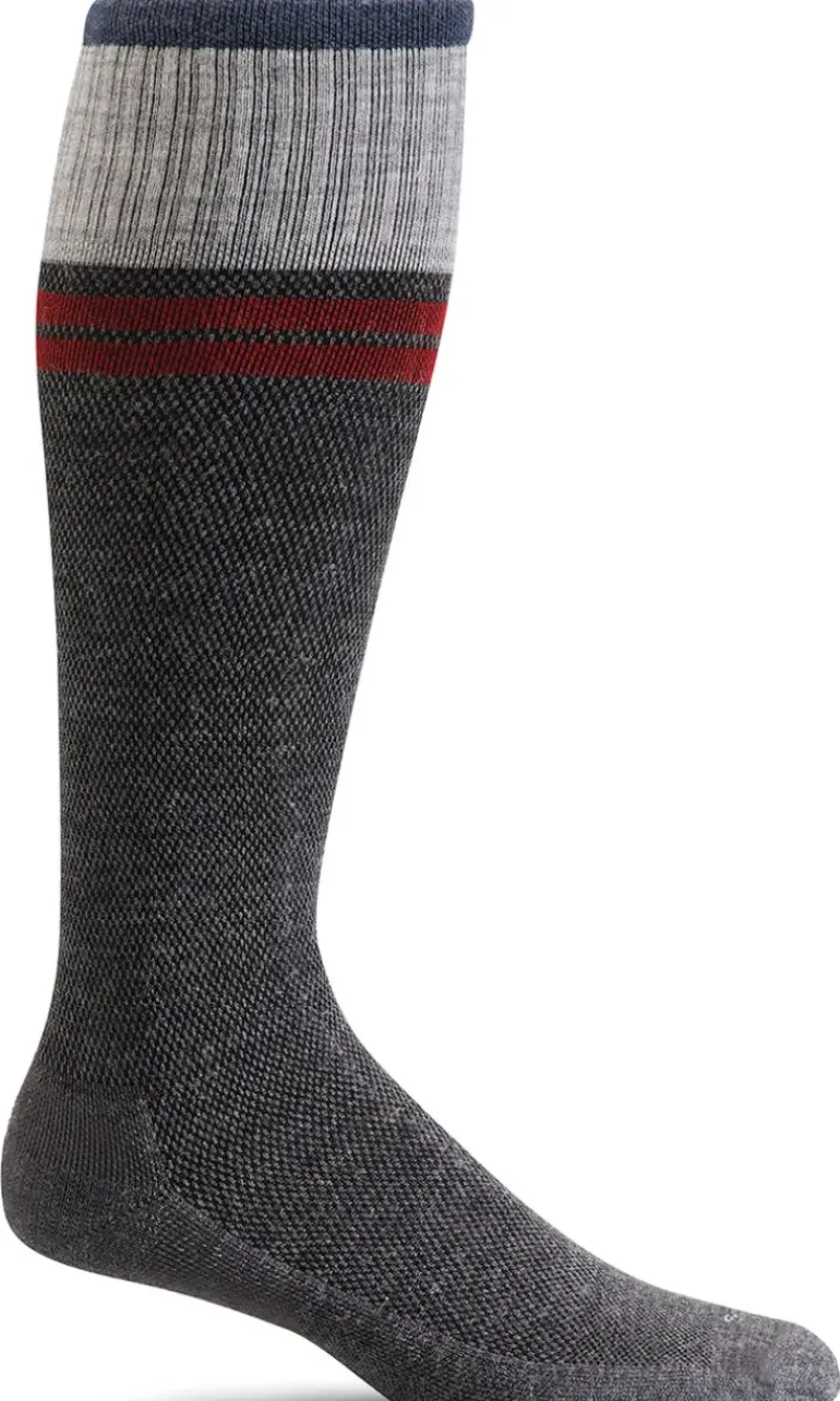 Sportster Men Knee-High - Charcoal Moderate Compression (15-20mmHg)