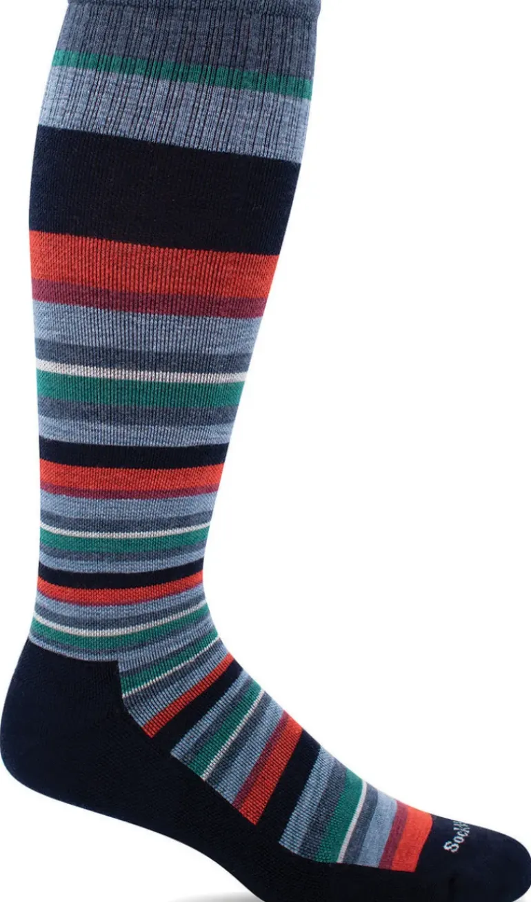 Up Lift Men Knee-High - Navy Firm Compression (20-30mmHG)