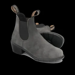 2064 Women Heel - Rustic Black Leather
