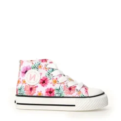 Ylfas - Canvas Delave Hawaii White-Fuchsia-Multi